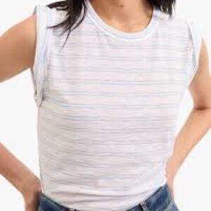 Veronica Beard Dree Muscle Tank in Bluebell/White - NWOT - Size Medium